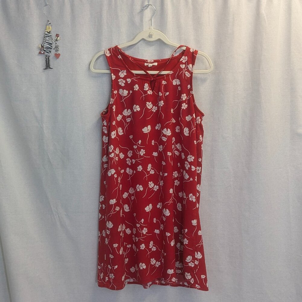 Maurice's Red Floral Mini Dress Size Small